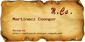 Martinecz Csongor névjegykártya